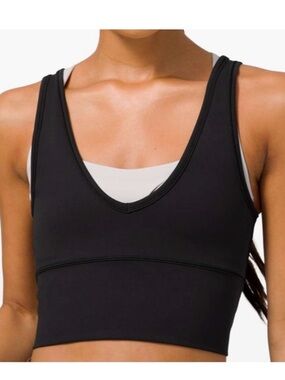 lululemon athletica Black Reversable V-Neck Sports Bra Tank